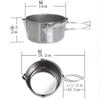 1l Multi kempingová konvice Nerezová konvice Open Fire Outdoor Camping Vyrobeno v Japonsku Nádobí Tsubame Sanjo Solo Horolezecký vařič voda