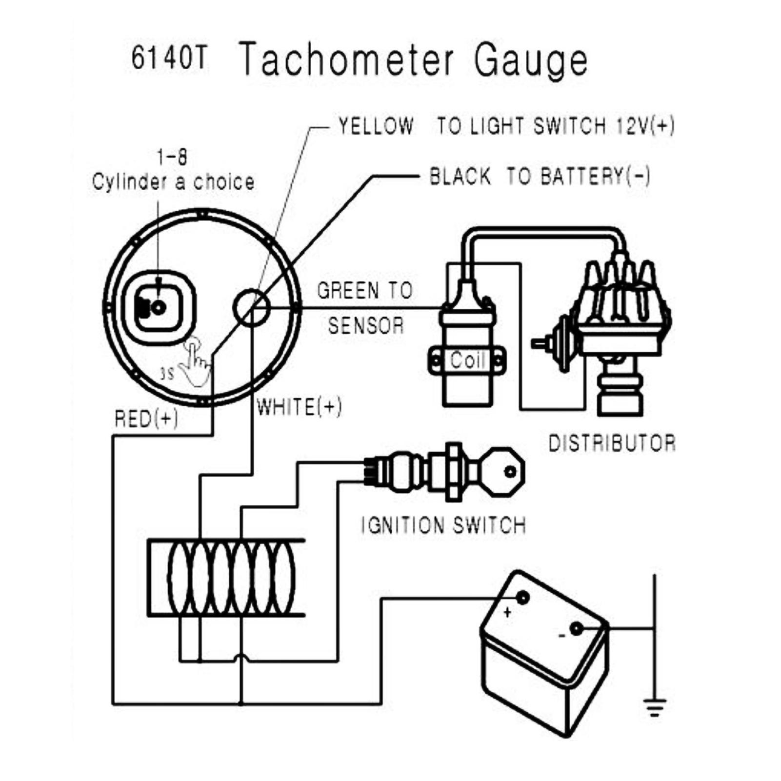 

Тахометр для автомобиля 8000 об/мин Датчик тахометра 55 мм диаметр для 1-8 цилиндрового бензинового двигателя