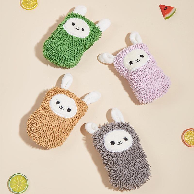 Colorful Bunny Shaped Plush Catnip Cat Toys (4-Pack) разноцветный