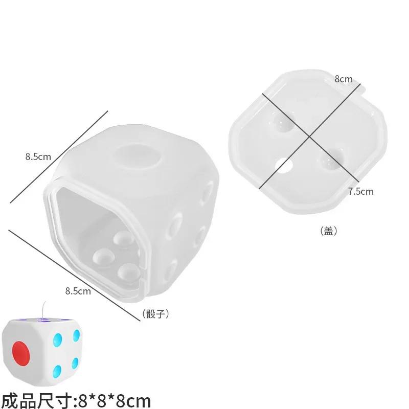 

DIY Crystal Epoxy Silicone Mold Creative Large Dice Lavender Plaster Candle Soap Tabletop Oranment Resin Silicone Moulds