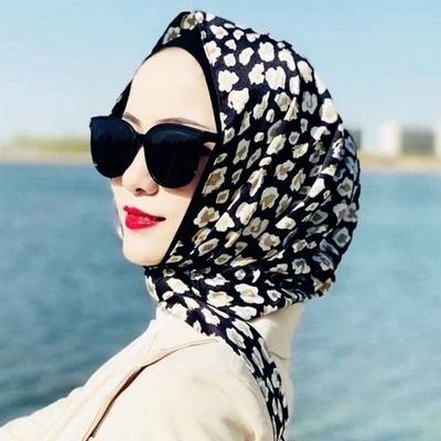 Sunscreen Headscarf Women's Spring and Summer Multi-purpose Fashion Cover Versatile Elegant Headscarf Hat Headscarf Sun Protection Hooded Silk Scarf