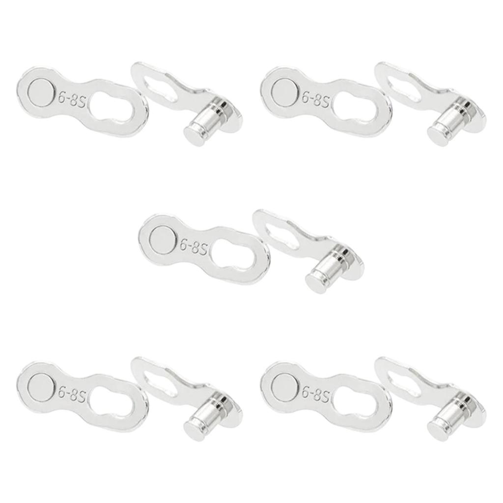 5 Pair Bike Chain Link Connector, Portable, Practical, Easy to Install Repair, Durability