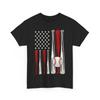 Baseball-T-Shirt, Baseballschläger Amerikanische Flagge Shirt, Baseball-Liebhaber Vintage Shirt