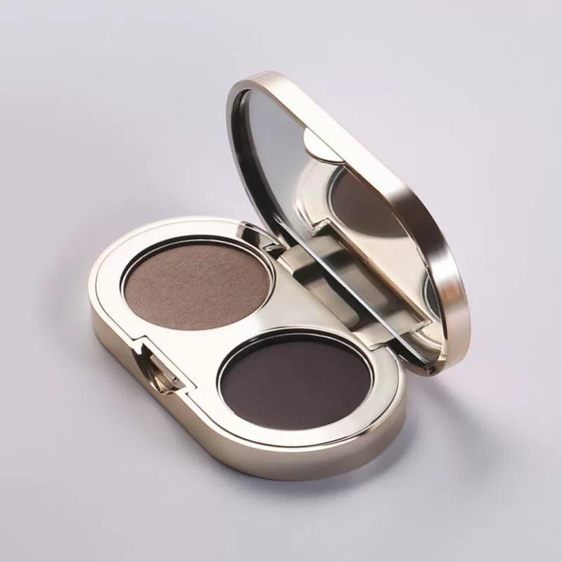 Two-Color Eyebrow Powder/Eyebrow Gel, Long-Lasting, Waterproof, Sweat-Proof, Not Easy to Smudge or Fade, Beginner-Friendly Eyebrow Dye Gel with Brush