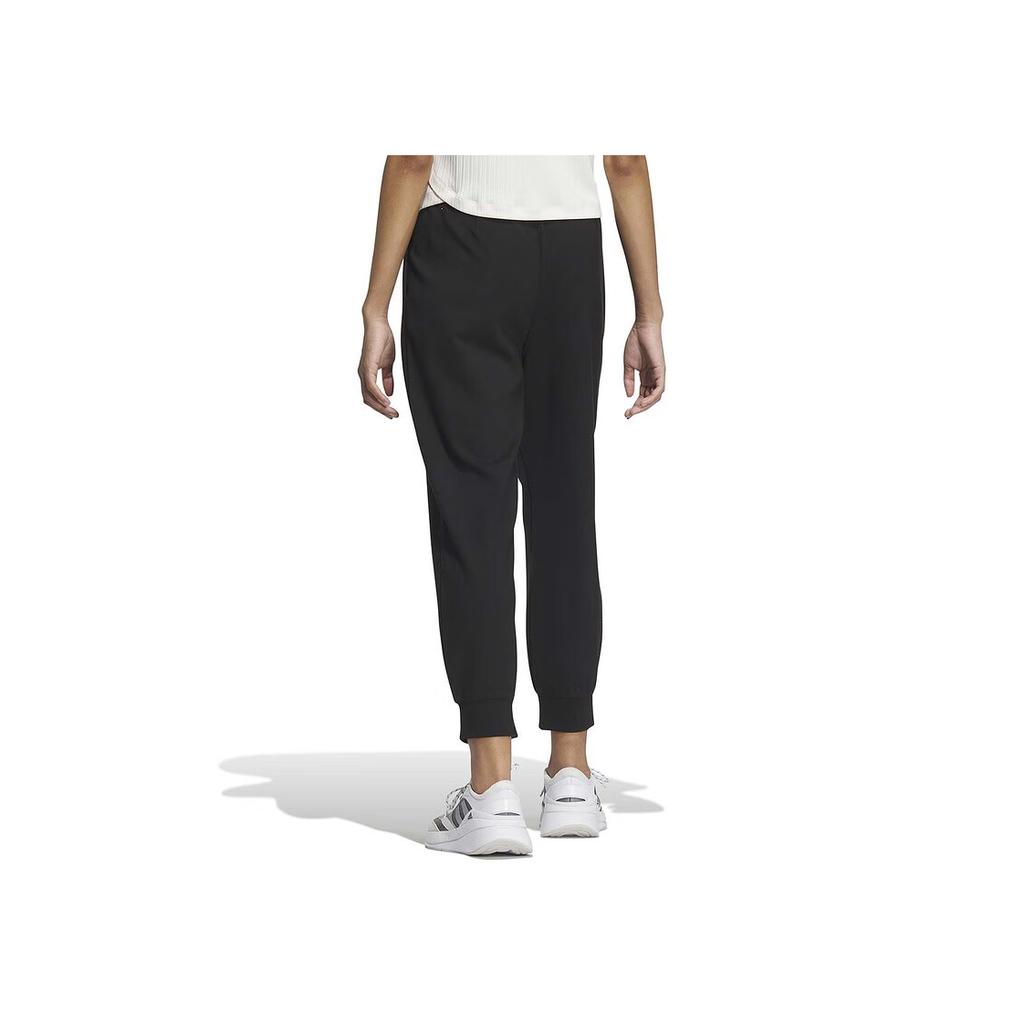Adidas Solid Color Logo Joggers Women Bottoms Black IM8830