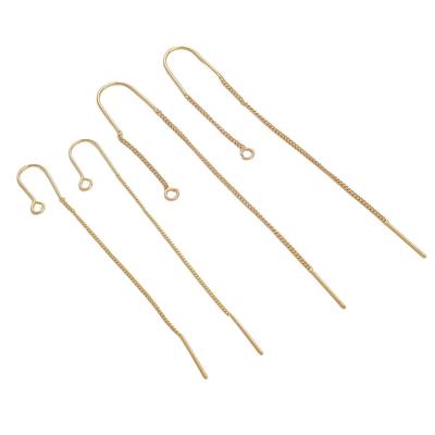 2 Stück Kupfer-U-förmige Ohrkette für DIY-Schmuckherstellung, Bastelzubehör