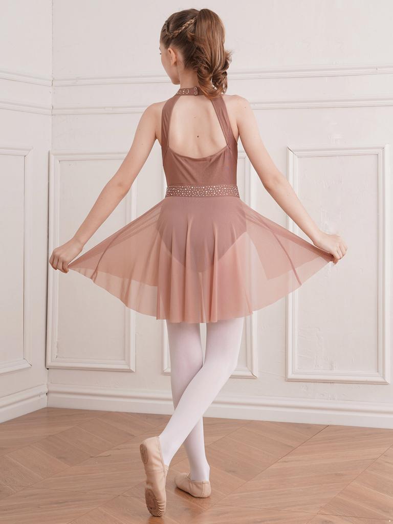 Body Pattinaggio Artistico Mulnall Ragazze Danza Tutu Per Balletto Manica Corta Crisscross Back Leotard Danza Abito Da Ballo Vestito Da Balletto Body Danza Tutu Body Morbido Cotone (Bambino/Bambina/Ragazza Grande)(6066-06-S Tutu Per Danza