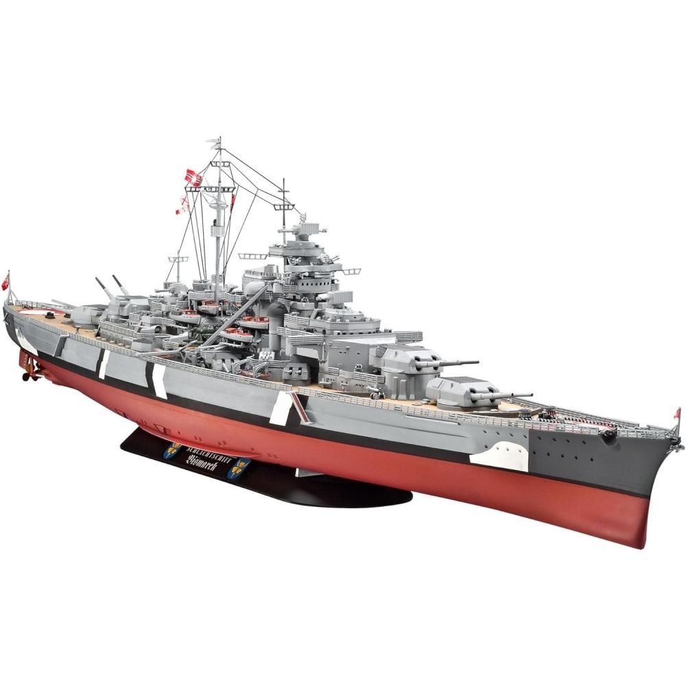 German Level Revell 1 350 German Navy Battleship Bismarck Plastic Model