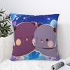 Cartoon Bubu Dudu Pillowcase Printing Polyester Cushion Cover Decoration Bear Cute Pillow Case Cover Chair Square 18''