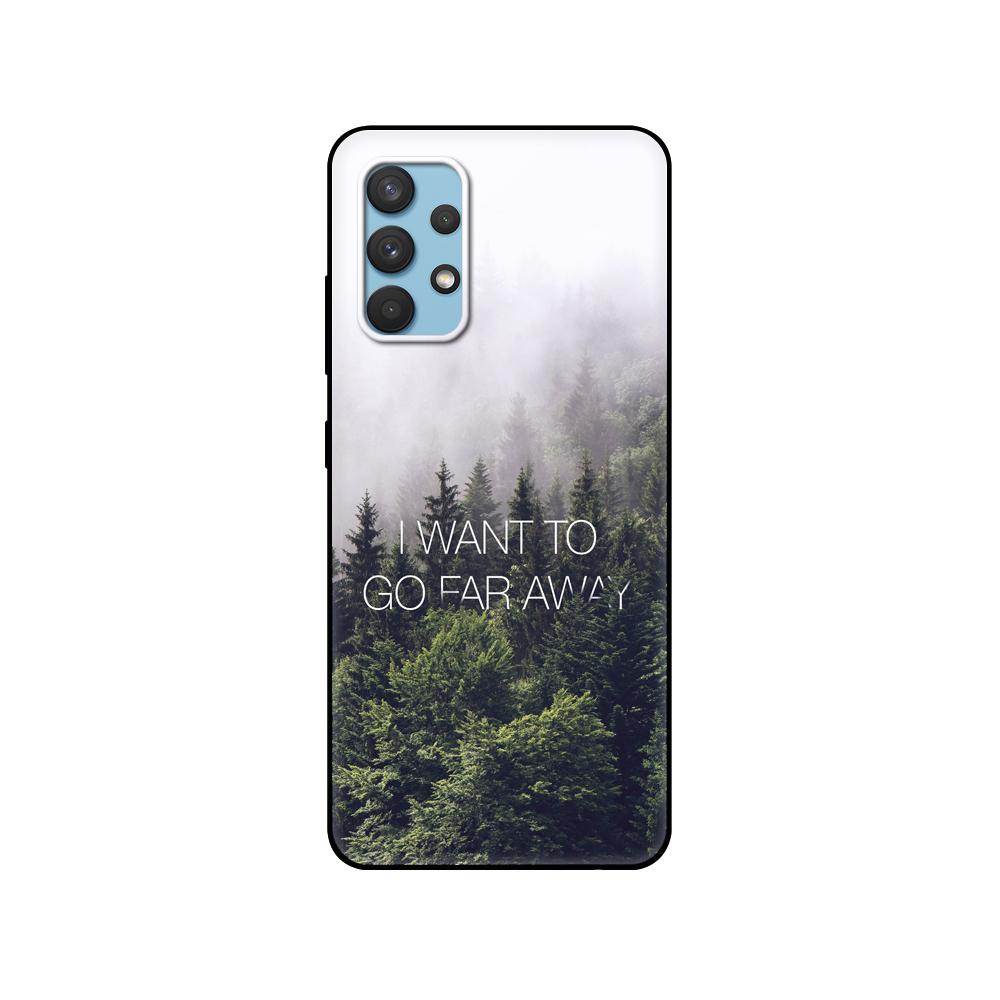 Czarny pokrowiec tpu do Samsunga Galaxy A12 A22 A32 A42 A52 A72 4g 5g S21 PLUS ultra tylna obudowa podróż góra morze plaża cytaty