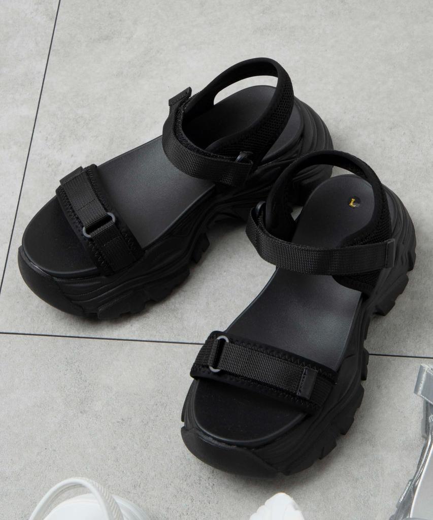 WEGO Platform Size Type Thick Comfortable for and Women's Sandals, L, B, Black, Sole, Street, Sports, Outdoors, Spring, Summer, Fall.