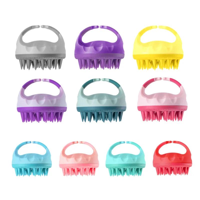 Silicone Shampoo Brush - Scalp Massage Comb for Hair Washing, Body Massage Brush for Bath & Shower, Salon Hairdressing Tool