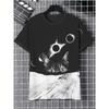 3D T-shirt Men's Cat Printed Comfortable Short Sleeved Comfortable Versatile T-shirts Fashionable