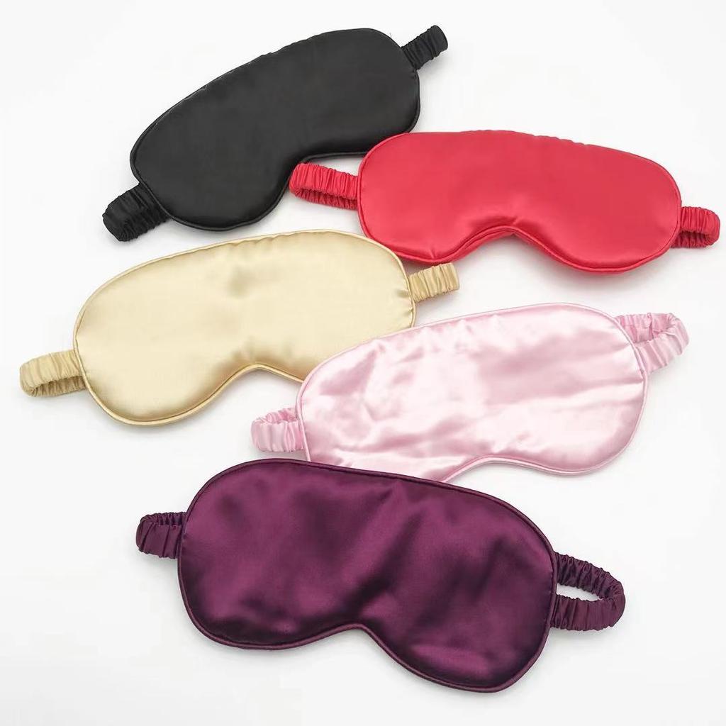 Fashion OEM Private Label Custom Cute Silk Cotton Travel Eyecover Eye Mask for Sleeping