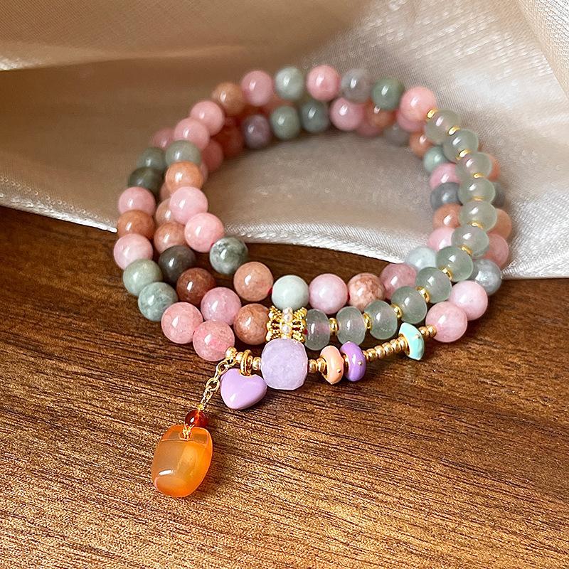 Ethnic style beaded pearl multi-layer beaded bracelet retro high-end bracelet light luxury temperament jewelry women