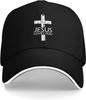 Jesus Loves You Cross Graphic Baseball Cap Polyester Adjustable Outdoor Dad Hat Unisex