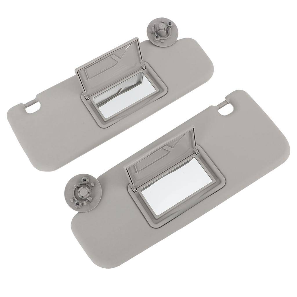 1 Pair Sun Visor Left Right Sun Visor with Mirror Replacement for Sonic Aveo 2012 To 2020 Grey