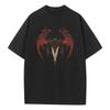 Spring and Summer Cool Printed Monster Heavy Comfortable Men's and Women's T-shirt Cool Cotton Versatile Loose Shirt