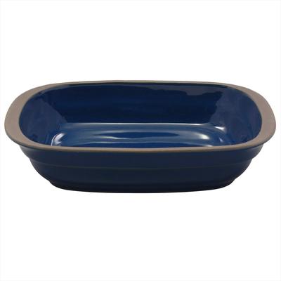 Mino Ware Heat Resistant Pottery Gratin Dish Tricolor Navy Width Approx. 18 X Depth 12 Cm Microwave Oven Safe Made In Japan 509-13