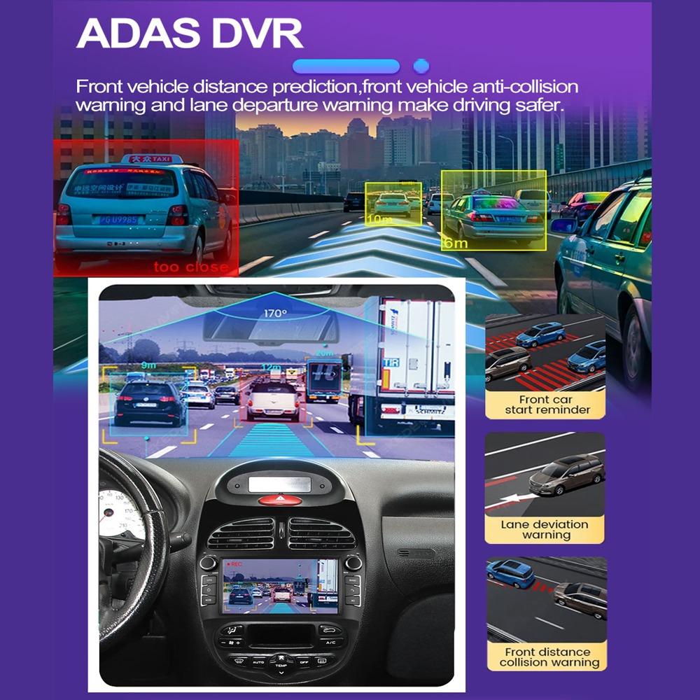 7'' Car Radio Android Carplay For PEUGEOT 206 206CC 206SW 2000-2008 Car Multimedia Player Autoradio 1+32GB