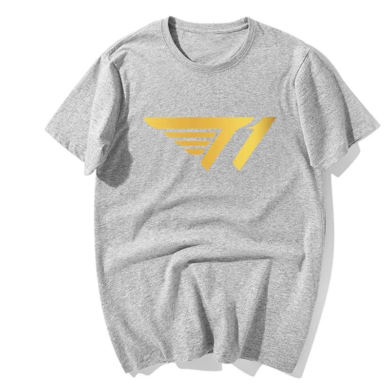Alliance Game SKT T1 Team Uniform Faker Neues Herren- und Damen Skt1 Peripherie Kurzärmeliges Lockeres Baumwoll-T-Shirt Grafik-T-Shirts