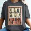 Retro DJ Sign, Funny DJ T-Shirt For Men And Women, Gift For Musician, Vintage Music Shirt, Don't Panic Tee, Comfort Colors