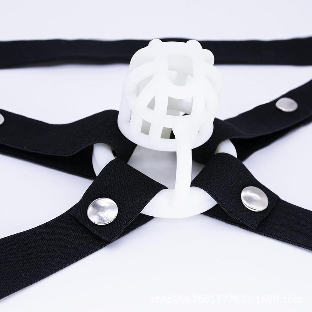 Chastity Lock Fixing Band Jj Fair Cage False Mother Clip Auxiliary Strap Anti-Fall Adult Sex Product