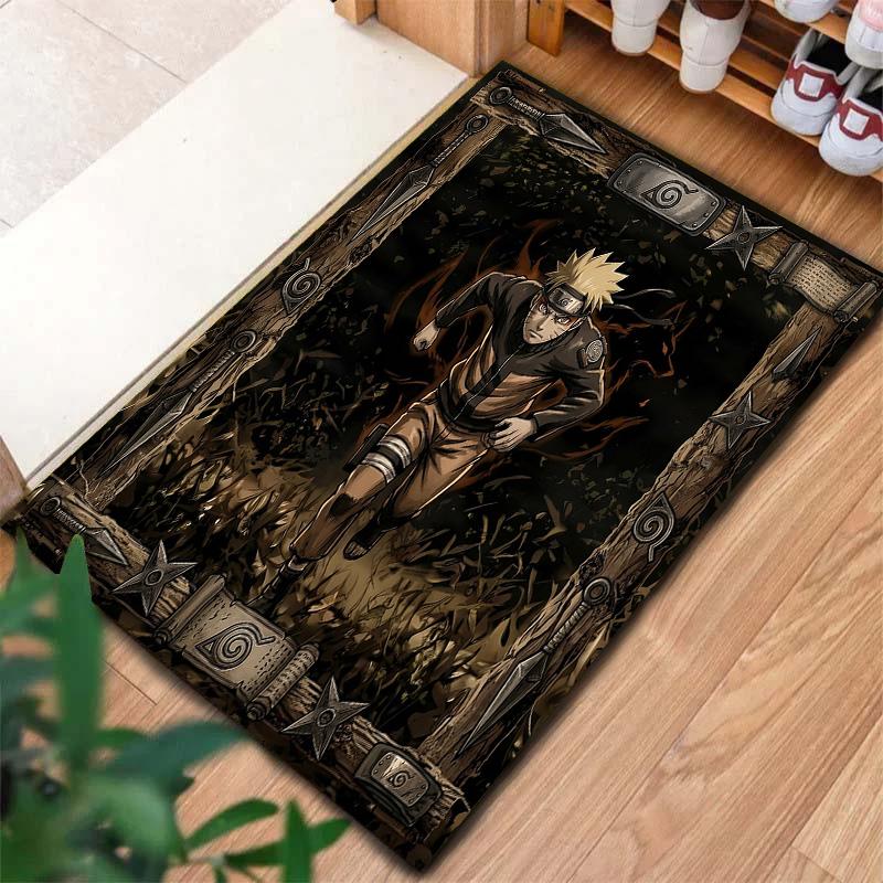 Naruto Fire Determination Carpet Rug For Living Room Bedroom Home Sofa Decoration,kids Play Nonslip Floor Mat