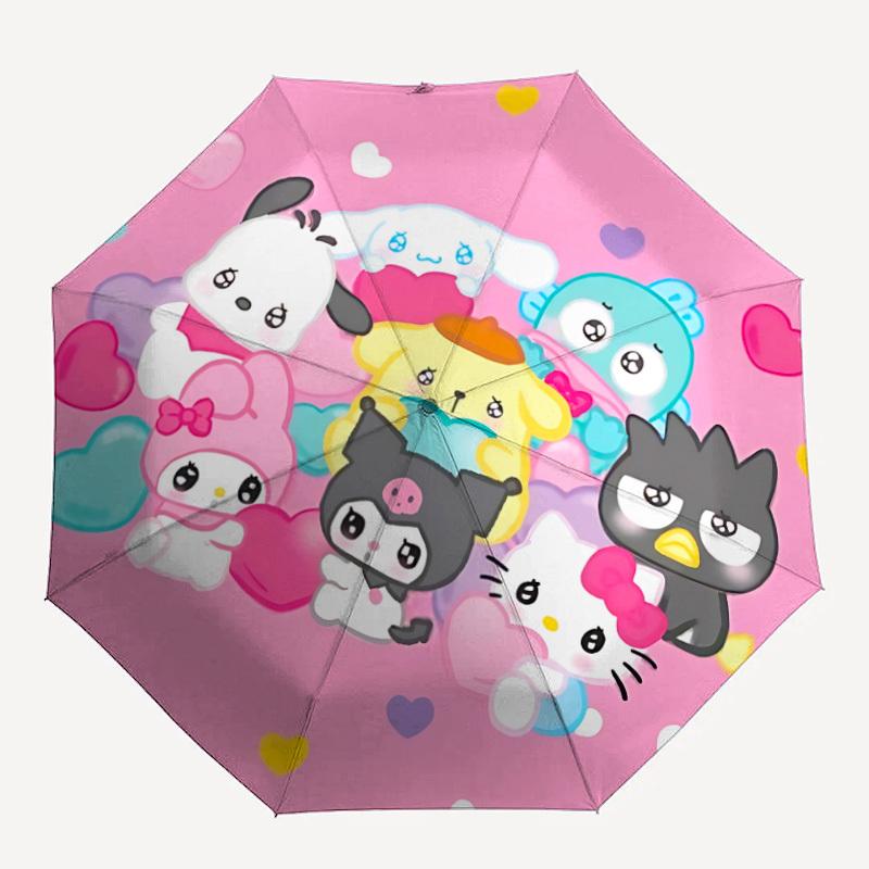 

1pc Sanrio Characters Automatic Umbrella 8-Bone Design Compact Gear for Outdoor Travel, Perfect Helloween Chrismas Gift for Friends or Family yy250829