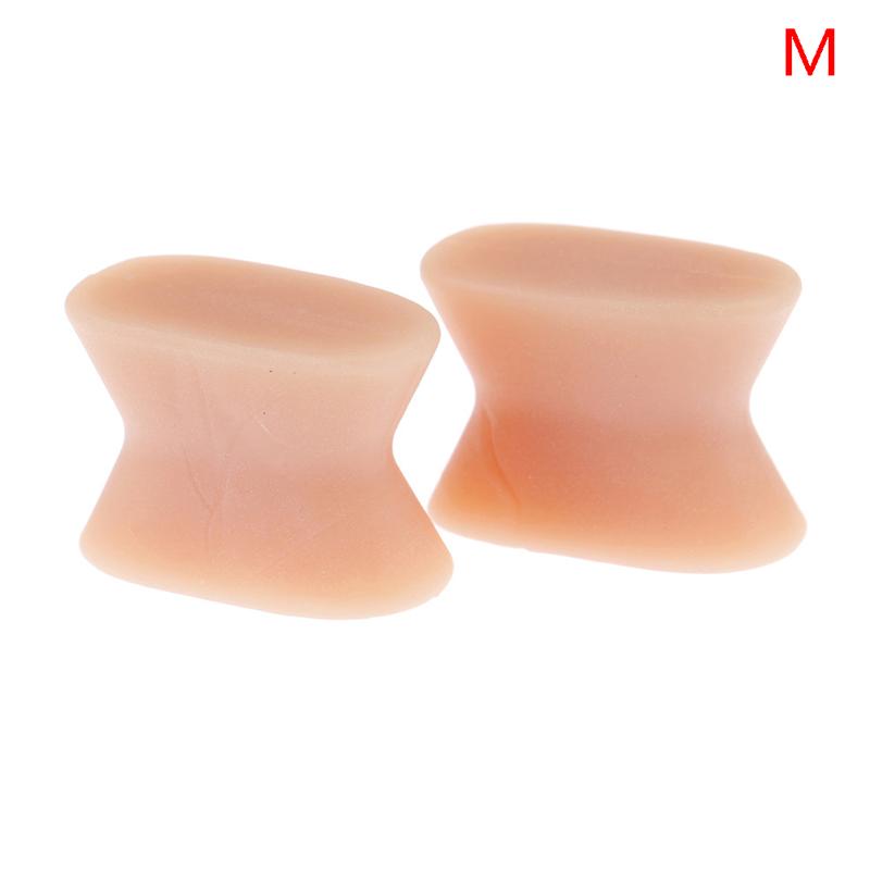 2Pcs Gel Toe Separator Hallux Valgus Bunion Corrector Straightener Soft Silicone Toe Protector Spacer Foot Care Tool