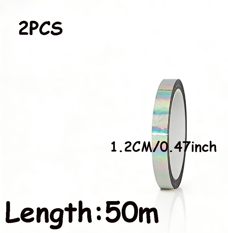 Metallic Silver Mirror Tape - Self-Adhesive Decorative Tape for DIY Crafts Wall Decor TV Frames & Gift Wrapping Decorative Tape