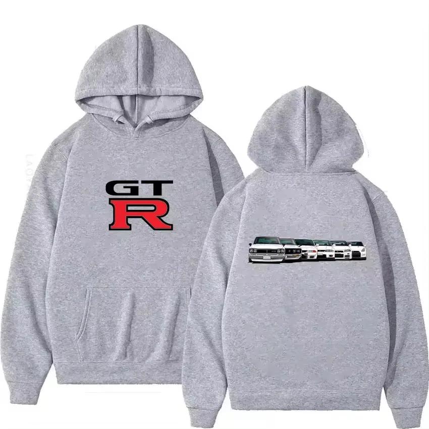 2025 Initial D GTR Skyline R34 Pullover New Hoodies Sweatshirts Men's Y2k Male Fall Winter Unisex Oversized Casual Couple Tops