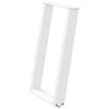Vidxl Nogi Do Stołu Jadalnianego, 2 Szt., Białe, 60X(72-73) Cm, Stal