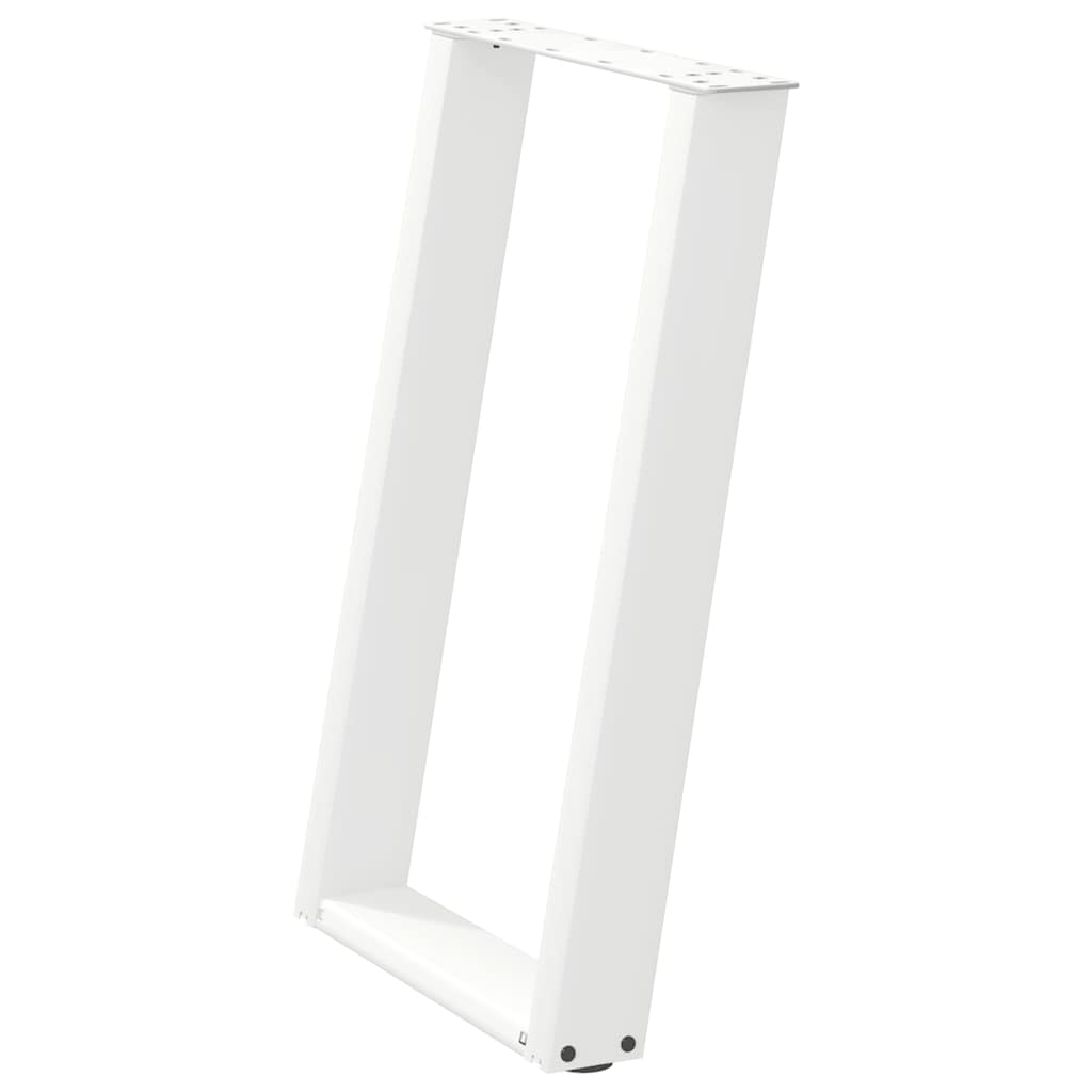 Vidxl Nogi Do Stołu Jadalnianego, 2 Szt., Białe, 60X(72-73) Cm, Stal