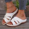New Style Open-toe Thick-soled Flip-flops for Women - Beach Shoes with A Rounded Toe Shape