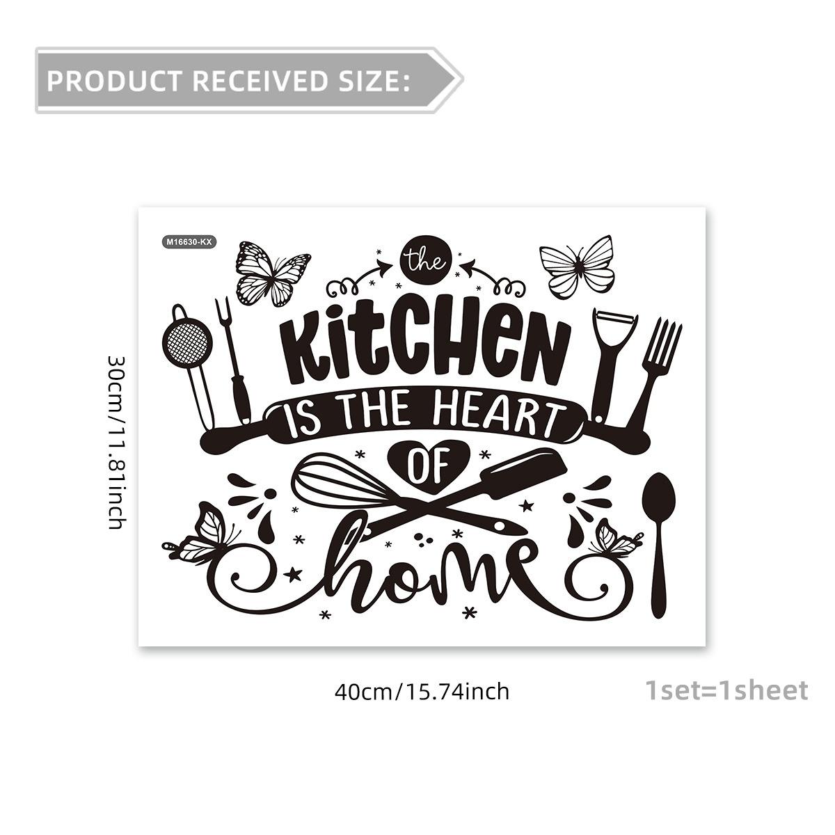 

Modern Minimalist Kitchen Wall Sticker Silhouette Decal