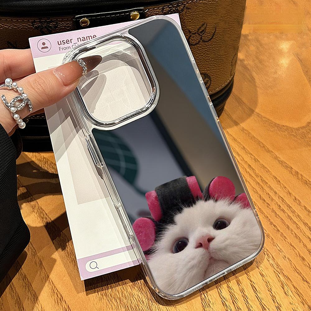 Etui na telefony komórkowe iPhone 11 13 XR 15 Pro Max 12 14 Pro Max Etui iPhone 16 XS Max Lustrzane etui ochronne Lustro Wykwintna kreskówka Wodoodporna
