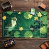 Animal Nature Otter Water Lily Mouse Pad Playmat 24x14 Mtg Tcg Office Desk Mat For Work Game Pc Laptop Rug Carpet Mousepad