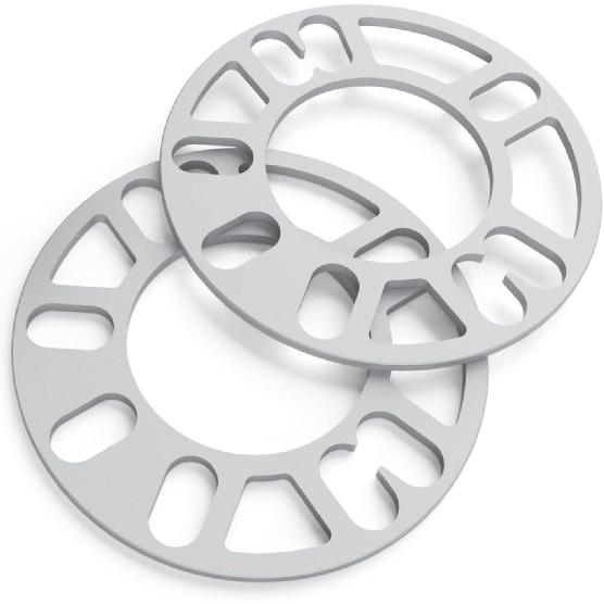 4Pcs Universal Wheel Spacers 5Mm For Most 4 Lug & 5 Lug Wheels, PCD 98Mm To 120Mm, 4X100 4X108 4X100 5X100 5X108 5X110 5X112 5X114.3 5X115 5X120