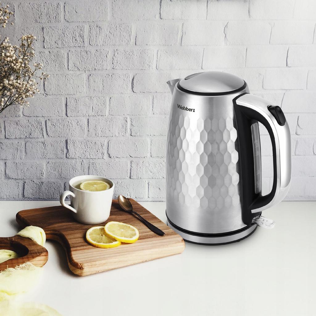 Webber WK-330 Cordless Electric Kettle 2200 W 1.7 L Black INOX
