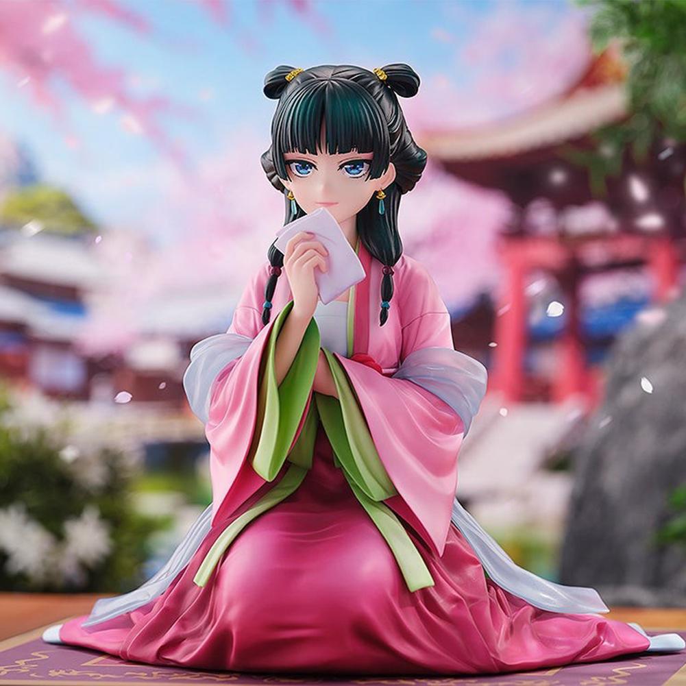 Anime Maomao Figur Rotes Kleid Maomao Actionfiguren PVC Niedliche Maomao Modell Desktop Ornamente Sammlung Maomao Figur Spielzeug Geschenke