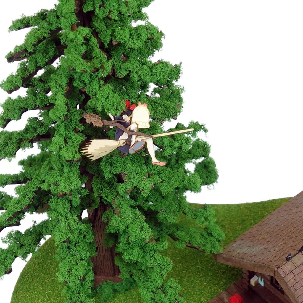 Sankei Studio Ghibli Series Delivery Service Kiki and Atelier Paper Craft 1/150 Kiki's Ursula's MP07-39