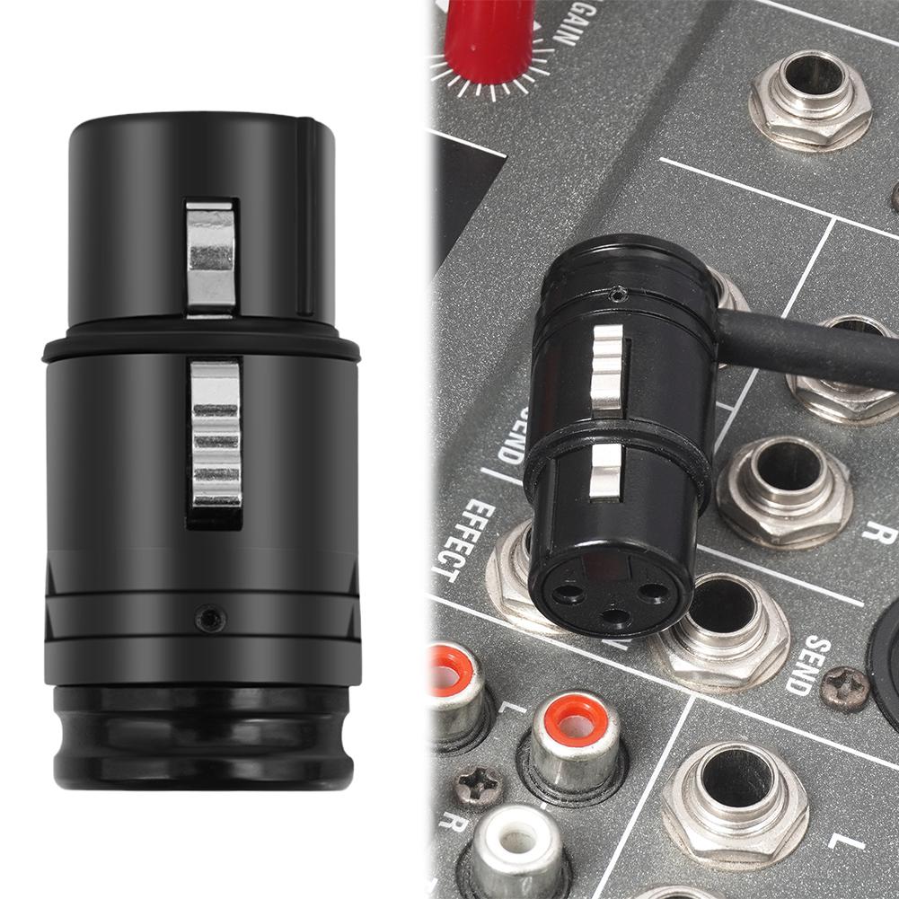 Male To Male/Female To Female Professional XLR Adapter Zinc Alloy Shell XLR Audio Gold Plated Connector Plug for Power Amplifier