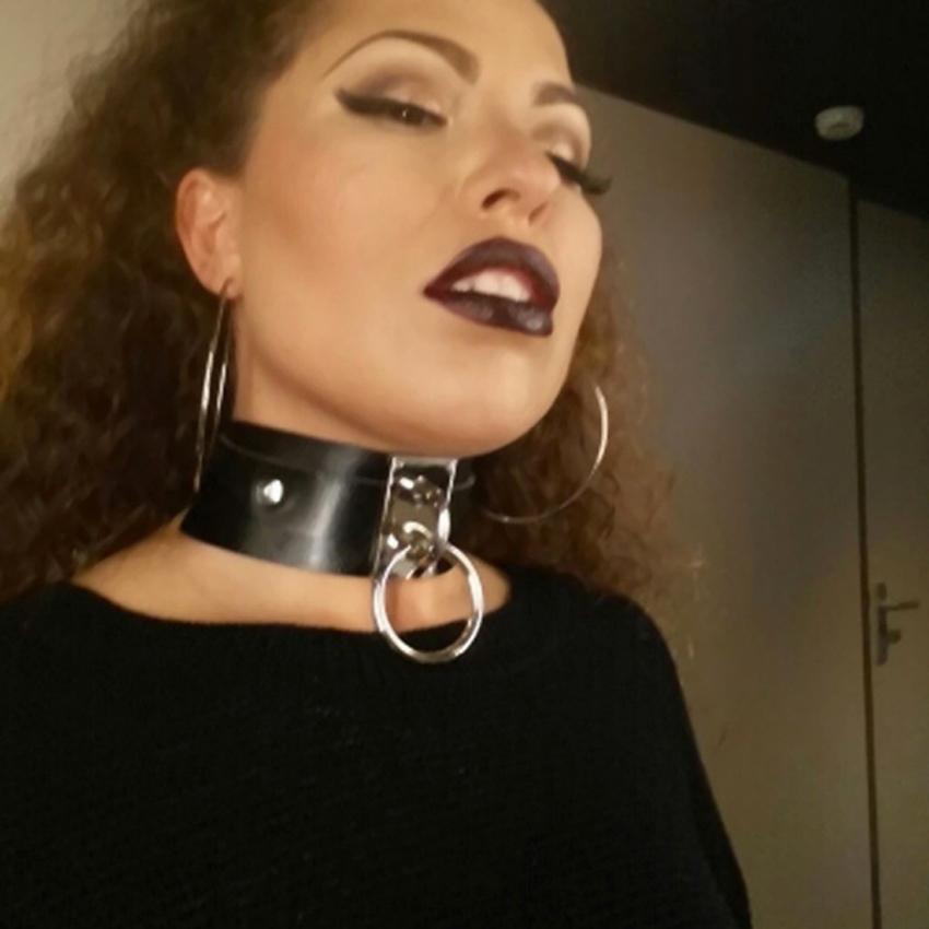 Cool Oversized Choker Fetish Argintiu/Aur O Metal Punk Stil Retro Guler din piele Bondage Sub BDSM Harness Colier