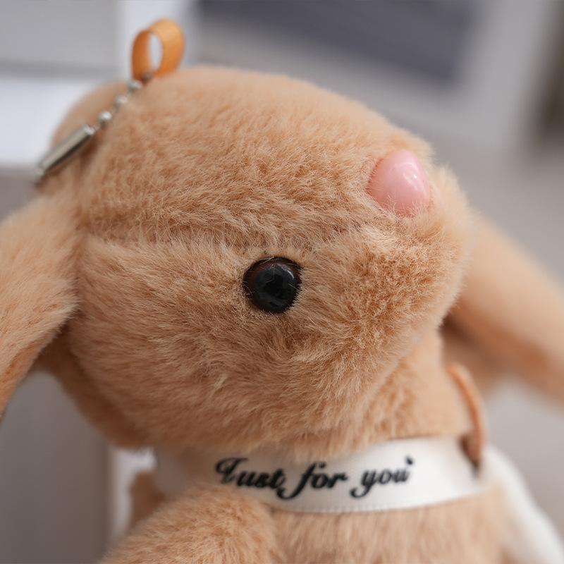 Cuddly Soft And Rabbit Plush Keychain Doll Charming For Romantic Gifts Collectibles And