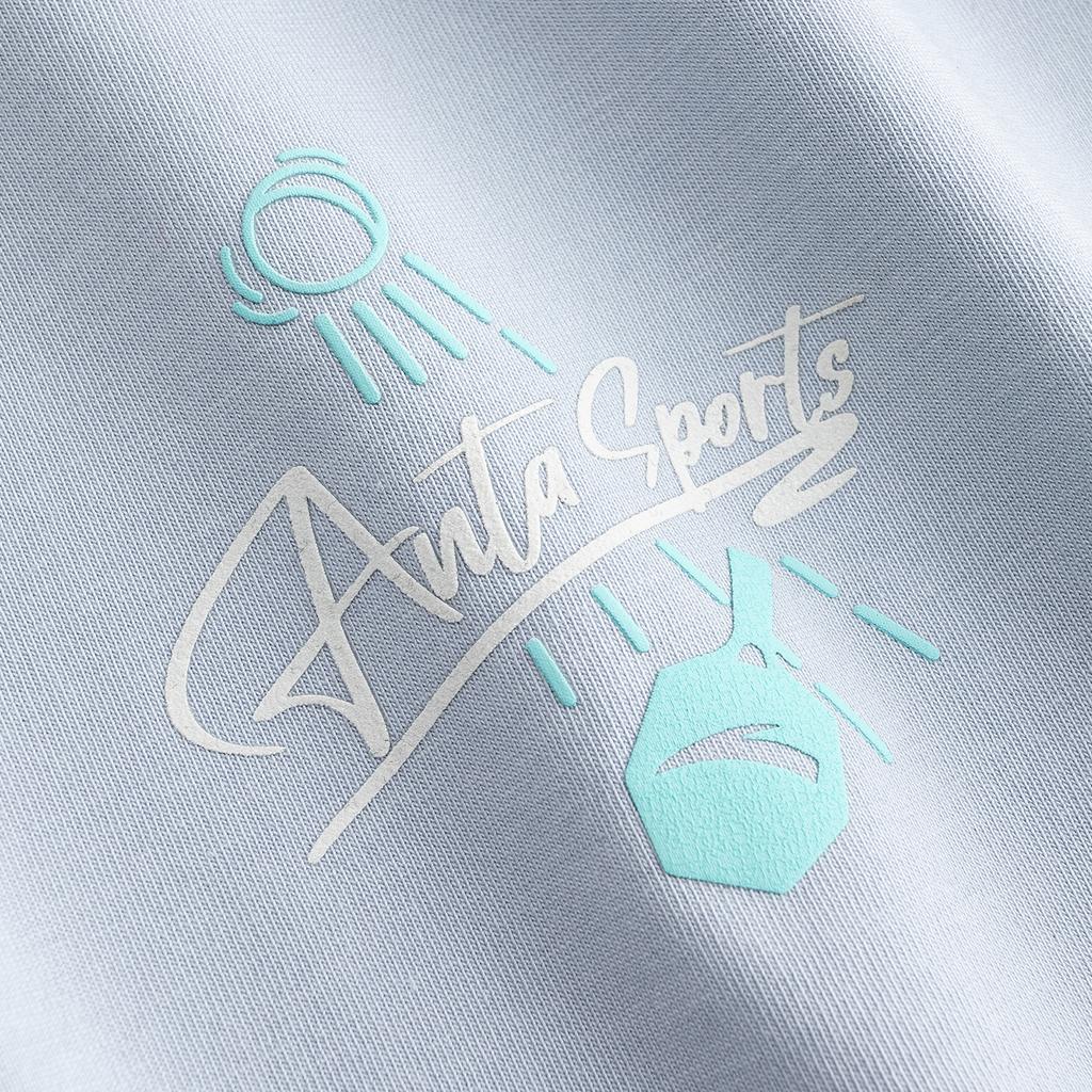 Anta Sports Retro Lifestyle Series Short Sleeve Knitted T-Shirt Summer 2026 Men Tops Ice-Mint-Blue 152628107-3