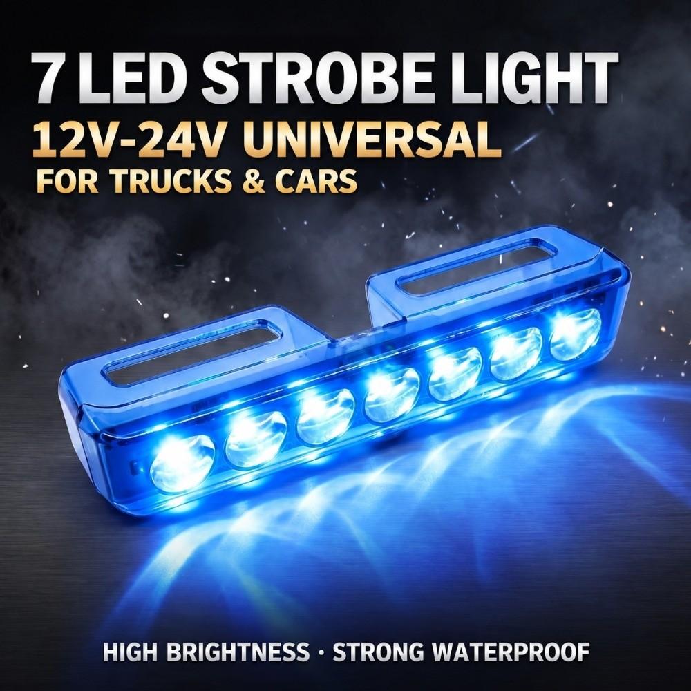 7 LED Truck Side Marker Light Truck Strobe Light  for Motorcycles Trucks and Pickup Trucks