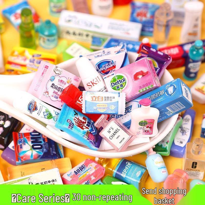 Miniature Food & Drink Set: Small Supermarket Model Toys for Pretend Play