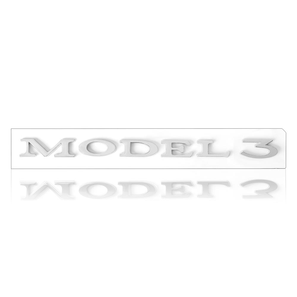 1Pcs Car ABS Badge Letter Label Space X Logo Tail Trunk Sticker For Tesla SpaceX Model 3 Model Y Model S Model X DUAL MOTOR Coil
