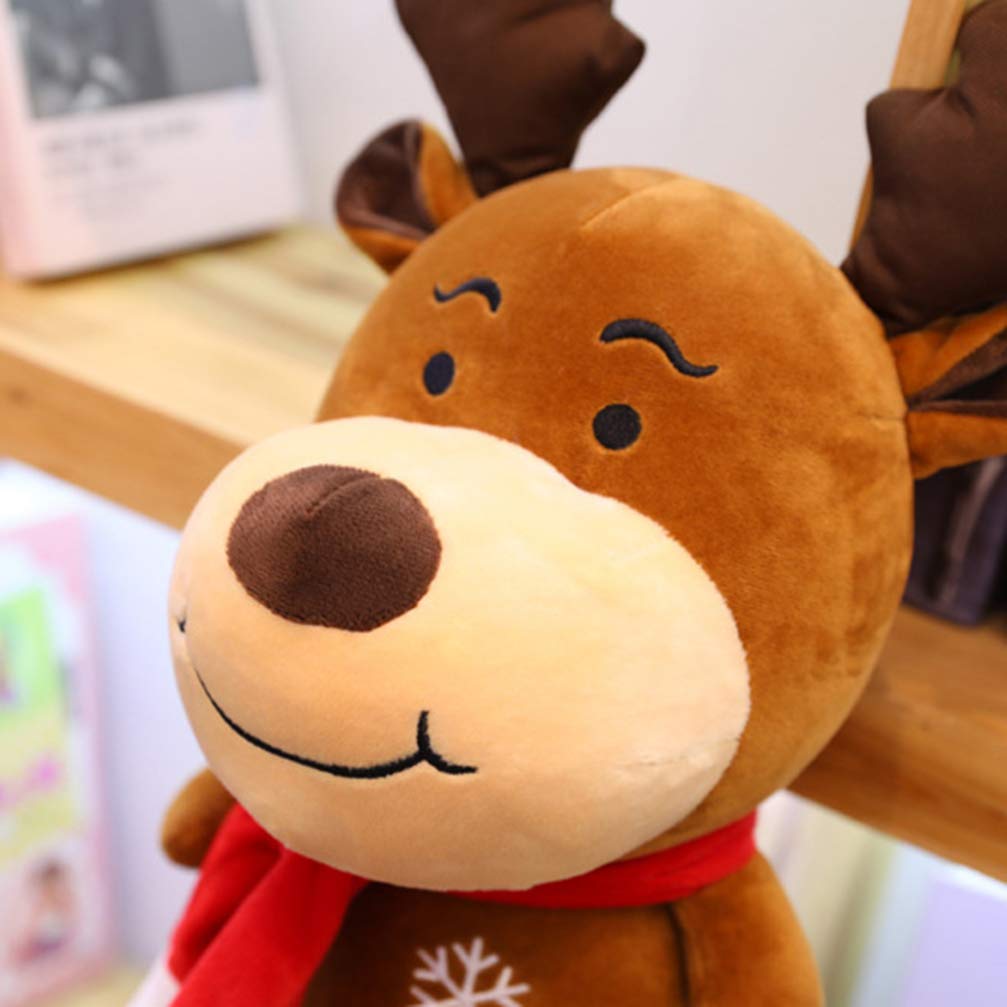 TOYMYTOY 22cm Christmas Plush Santa Claus Doll, Birthday Gift, Christmas Eve Gift (Elk)